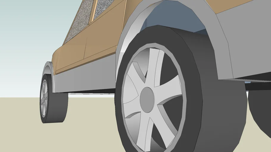 CAMIONETA (pick-up-truck) SketchUp (drfdisegnos)
