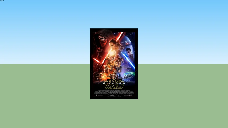Star Wars: The Force Awakens - Final One Sheet Movie Poster 27X40 Double Sided (unframed)