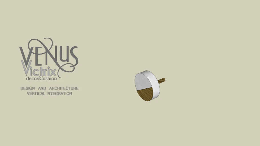 PUXADOR DE PEDRA E METAL