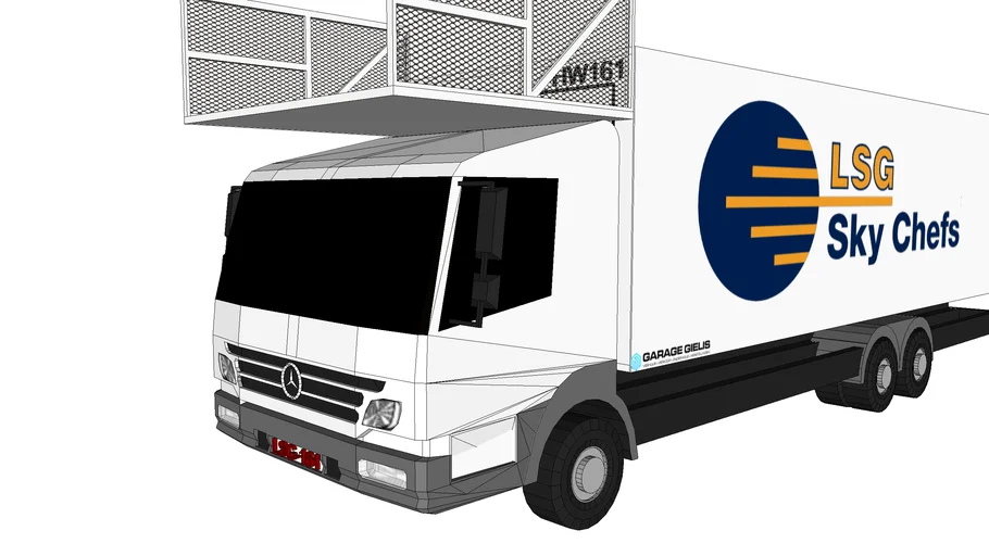 lsg sky chefs mercedes hw catering truck