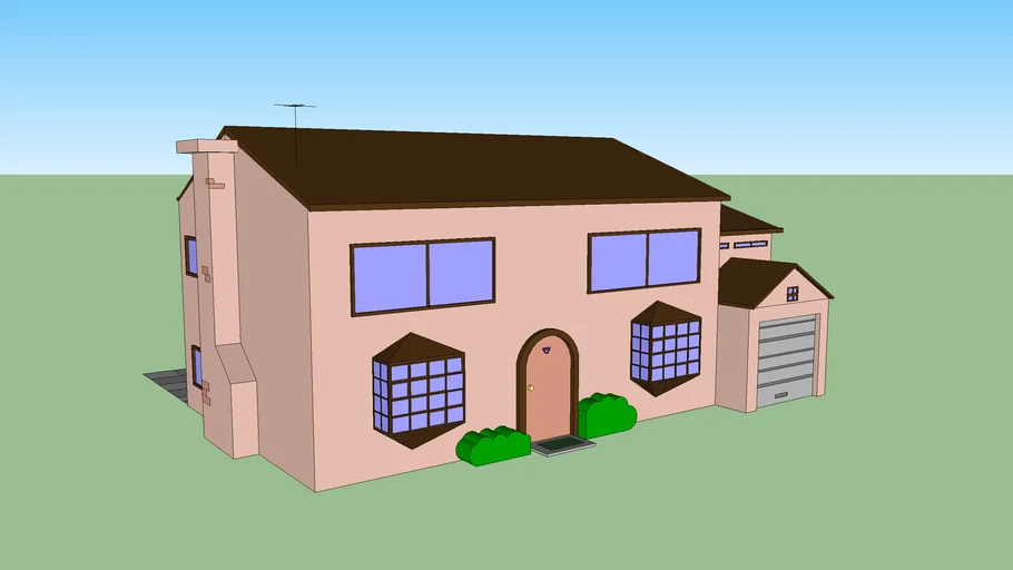 Casa en Springfield, avenida Evergreen | 3D Warehouse