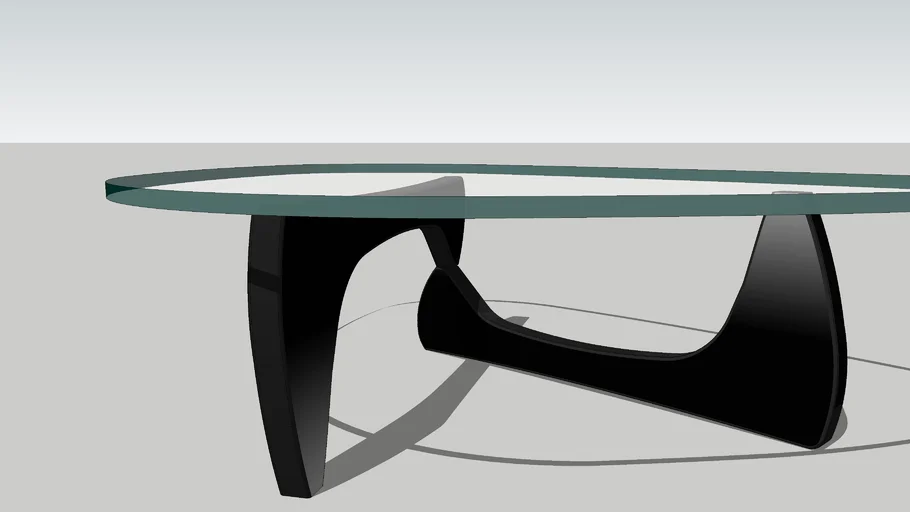 Noguchi Coffee Table by Herman Miller Black