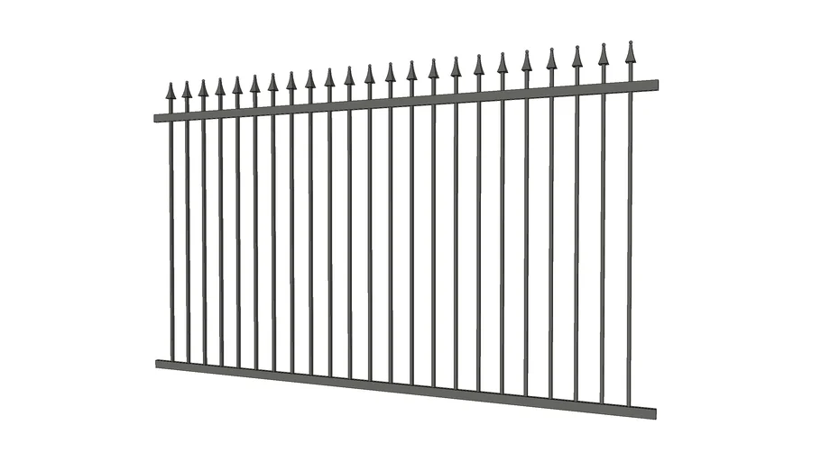 Metal railing 3D