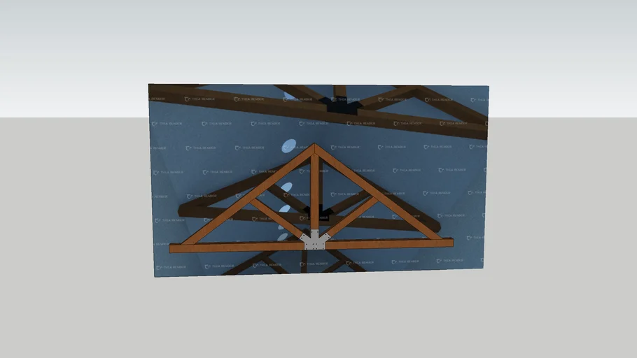 Exposed Wooden Beam Assembly