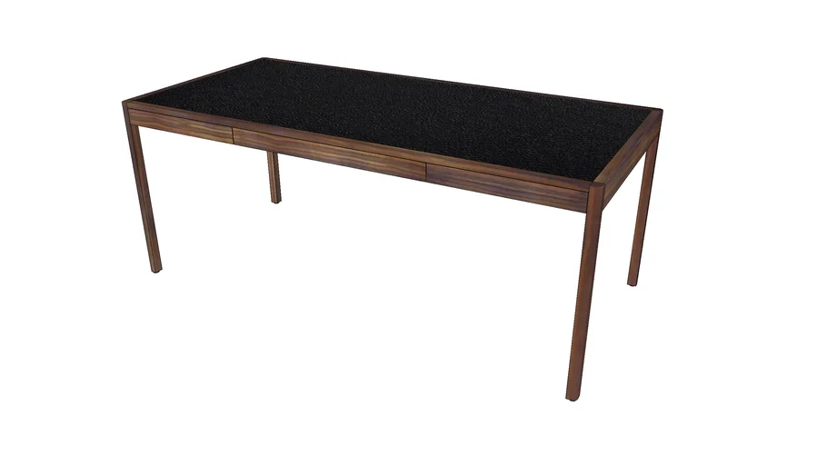 CB-311 Leather Desk Rosewood