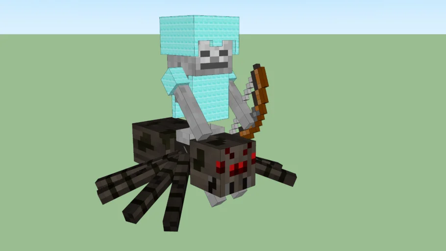Minecraft Diamond Spider Jockey