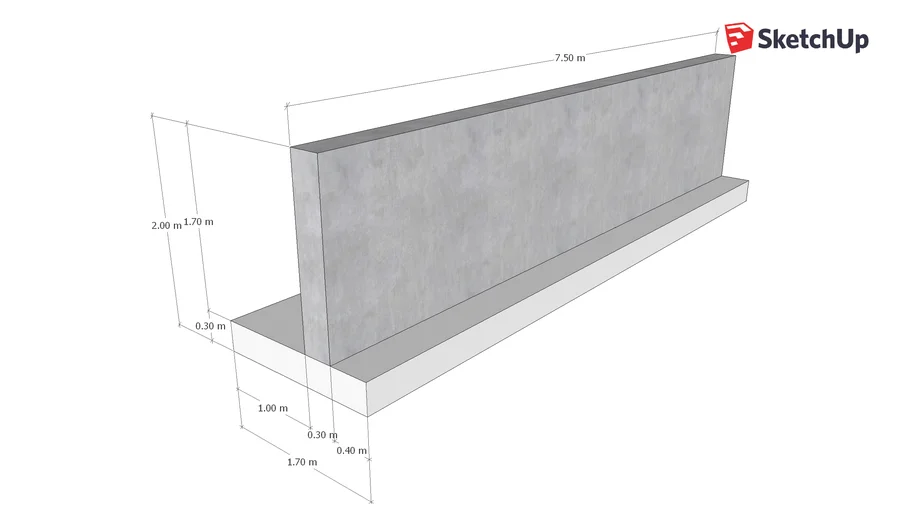 Muro Contención en Concreto Reforzado