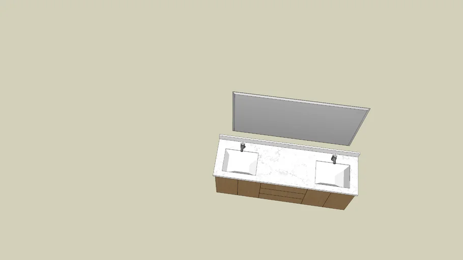 72in floating double vanity