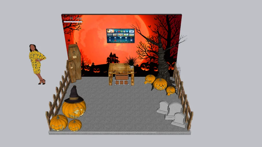 Booth Indihome | 3D Warehouse