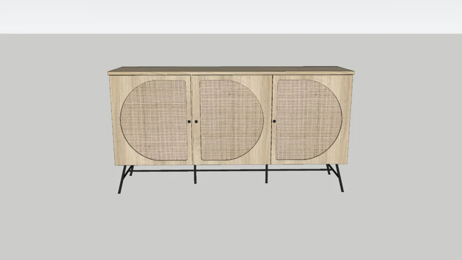rattan dresser 