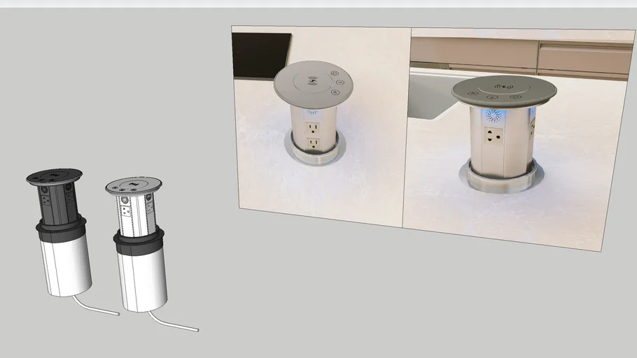 稚松Wi-Fi智能升降插座(黑銀) CK 200B/Lift socket