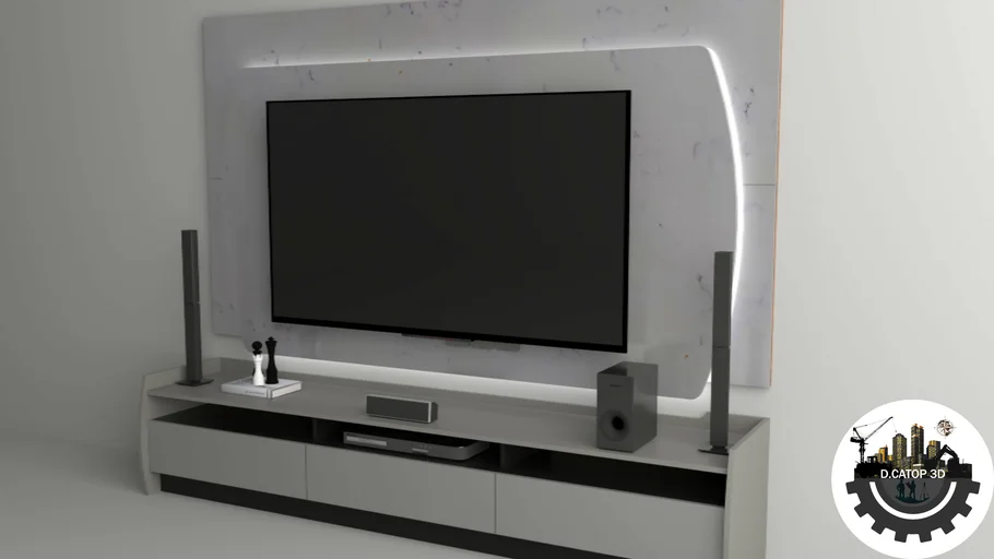 Rack con Panel para TV con LED