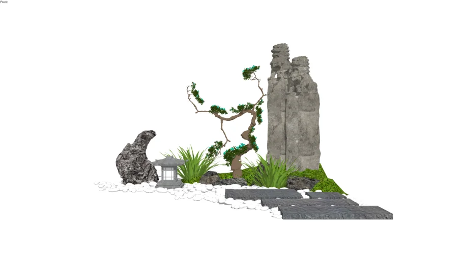 6451. Free Sketchup Garden Landscape Models Download (4)