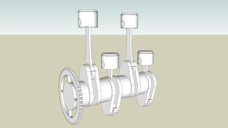 4 cylinder piston engine