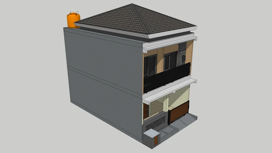 Rumah Tinggal Modern Minimalis 2 (Dua) Lantai