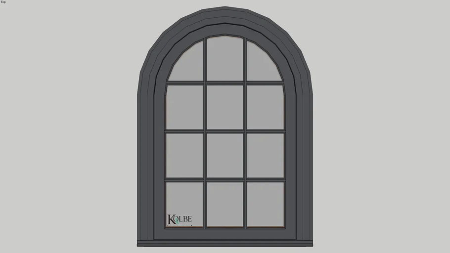 Kolbe Ultra Half-Circle Top Casement KUC14-HC F.S. 2'-8" x 4'-0"