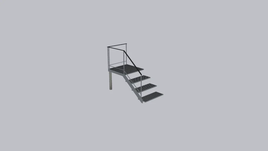 Galvanized stairs 