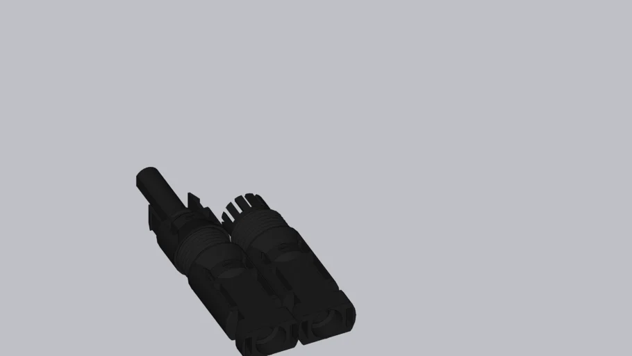 Solar MC4 2-to-1 Branch Connector 1M/2F