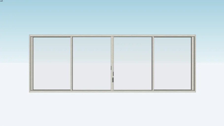 Ventana de 4 hojas- 295cm-102cm