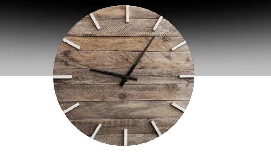 Wooden wall clock