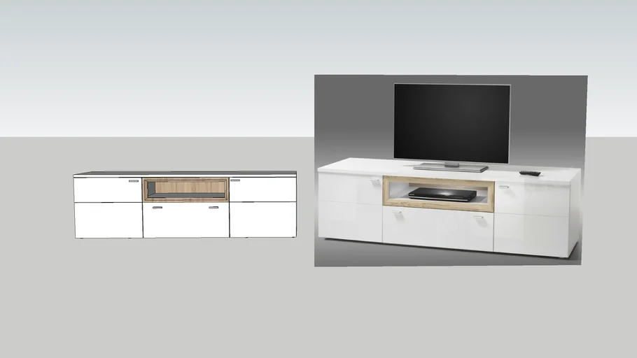 scandinavian TV commode