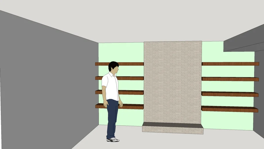 floating shelves but brown