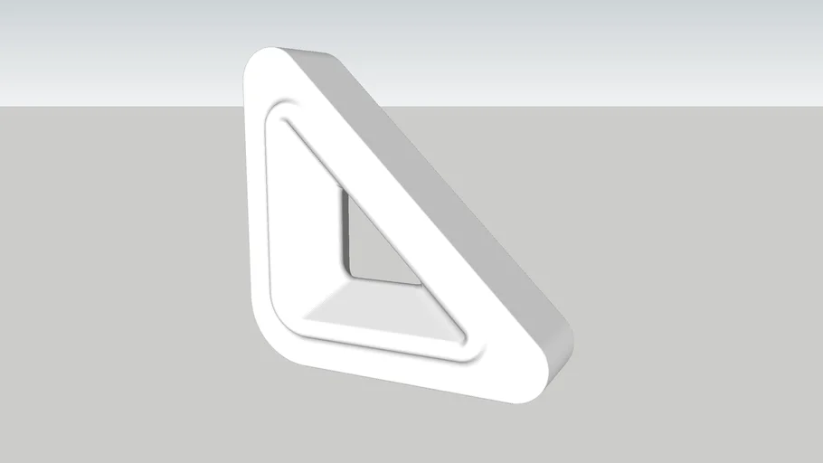 Cobogó Nova Bauhaus Triângulo V Branco (elemento vazado) Burguina Cobogó