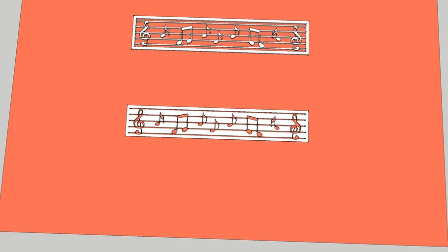 Music Symbol in C.N.C. Cutting Grill
