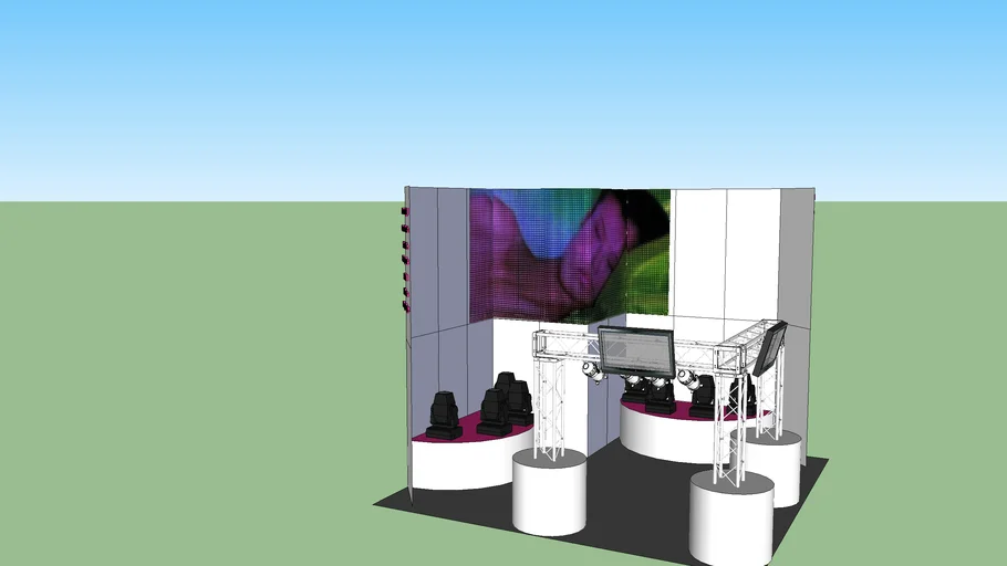 Exhibition Stand 6m x 6m 2 Side Open