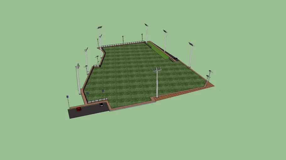 cerramiento e iluminaria - estadio multifuncional tibu 1