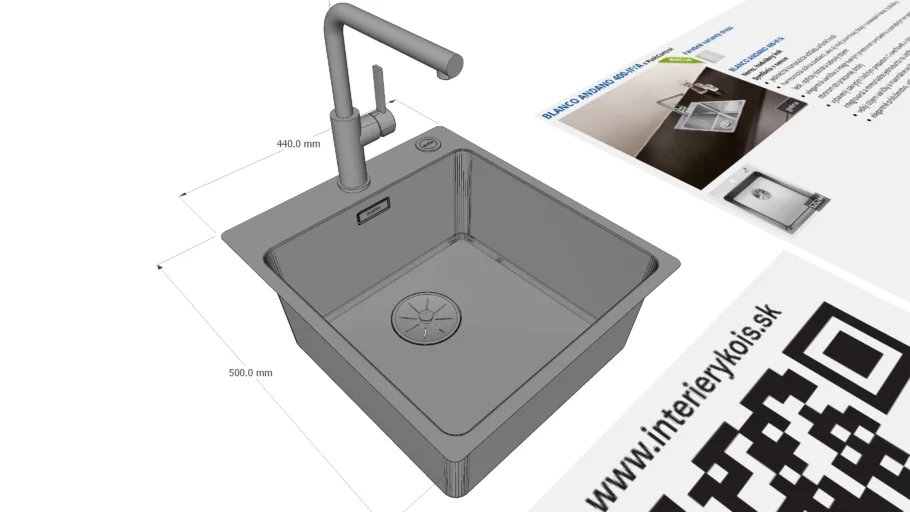 Blanco Andano 400-IF/A inox
