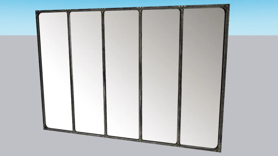 Miroir indus en métal L 180 cm CARGO VERRIÈRE, Maisons du monde, ref : 155056, prix : 299,90 €