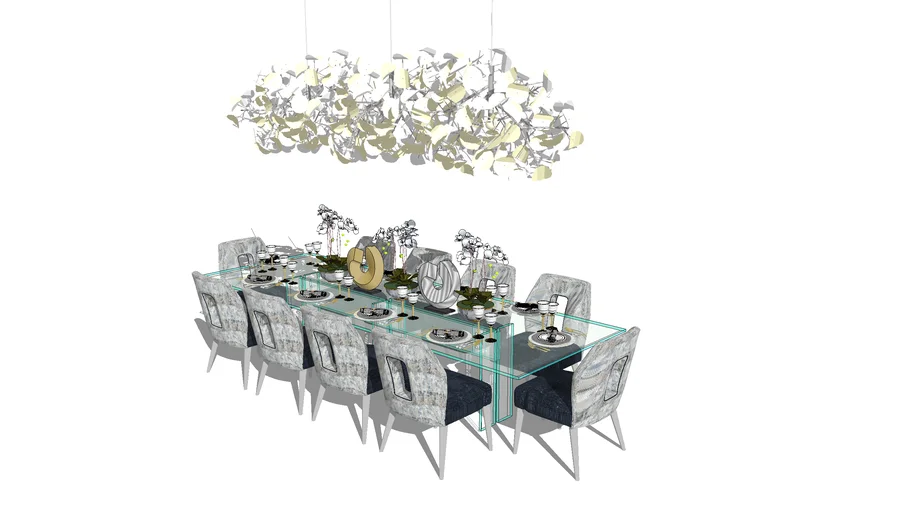 GRAND+DINING+SET.skp