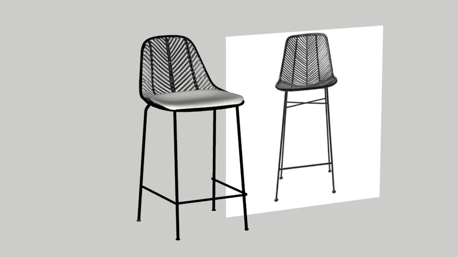 Rattan Bar Stool