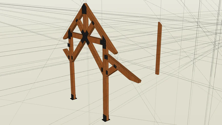 Gable - 24' x 36' Custom Wood