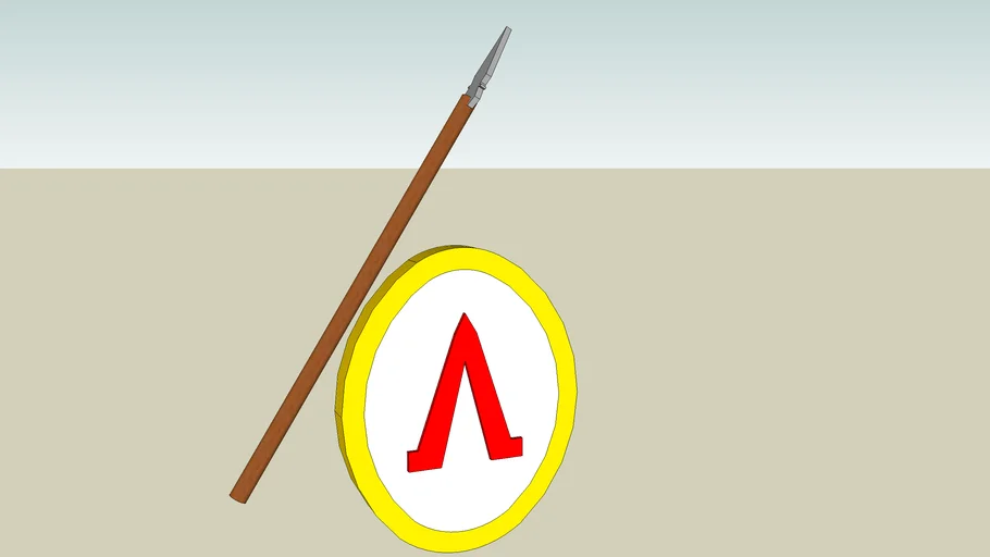 Sparta Sheild and Spear