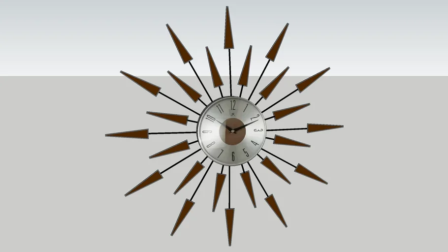 MID CENTURY WALL CLOCK