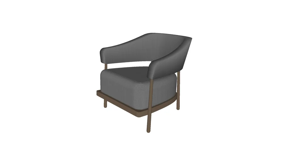 lounge chair with wooden legs