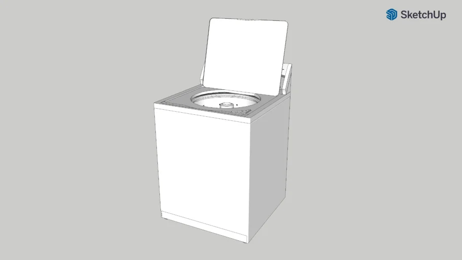 Kenmore 500 Series Washer with door open.
