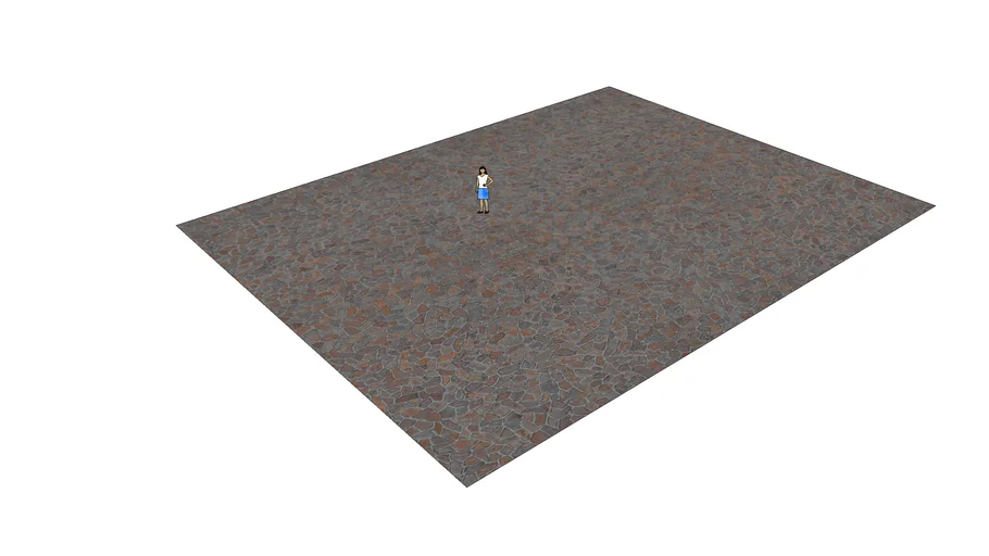 FLOOR WITH PORPHYRY TILES