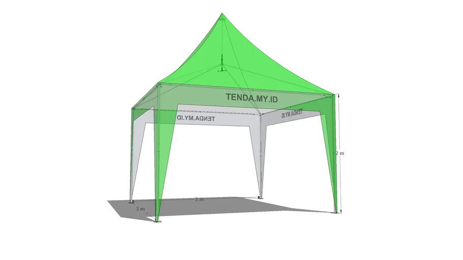 Harga tenda kerucut 3x3