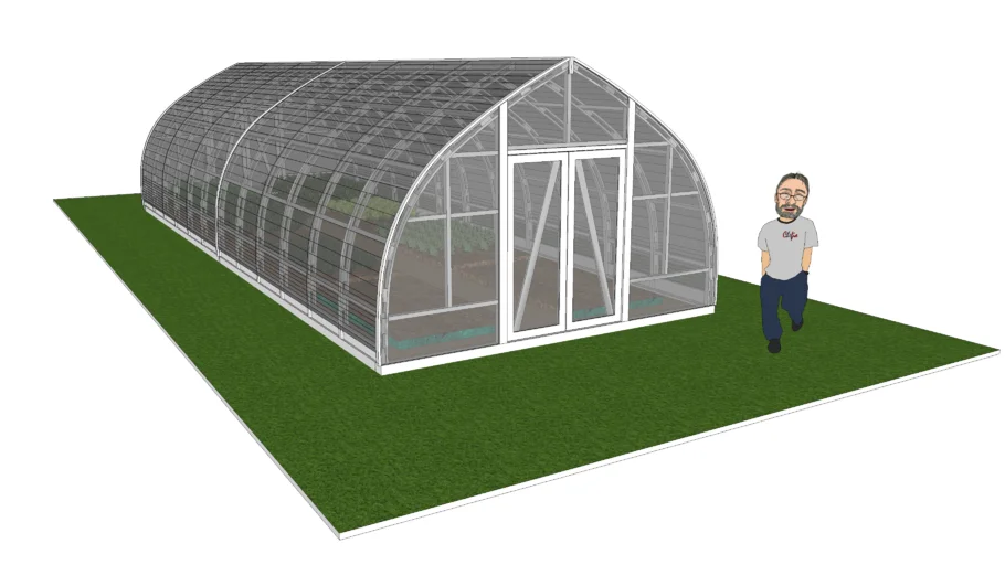 Estufa tipo capela ( chapel type greenhouse )