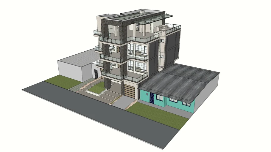 Edificio de apartamentos - costa