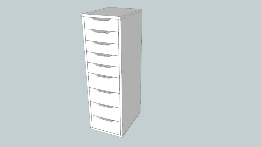 IKEA ALEX Drawer unit with 9 drawers