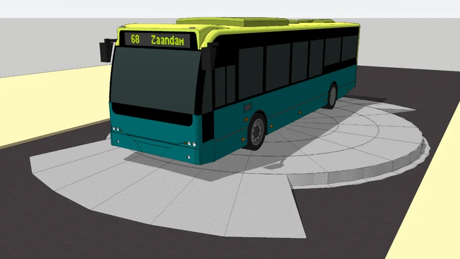 Relocatable or Inground Bus Turntable