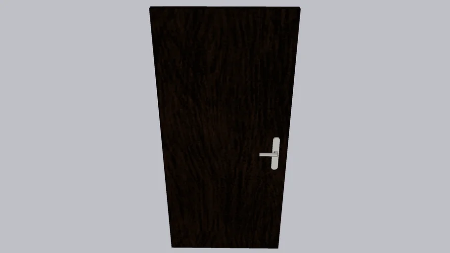 Puerta Madera negro