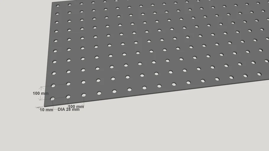 Schweißtisch mit Lochraster - Weldingtable with hole pattern