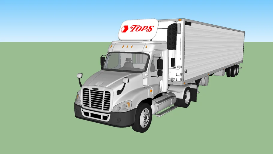 Freightliner Cascadia With 53' Tops Frozen Trailer
