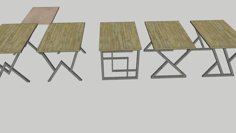 Metal and Wood Tables