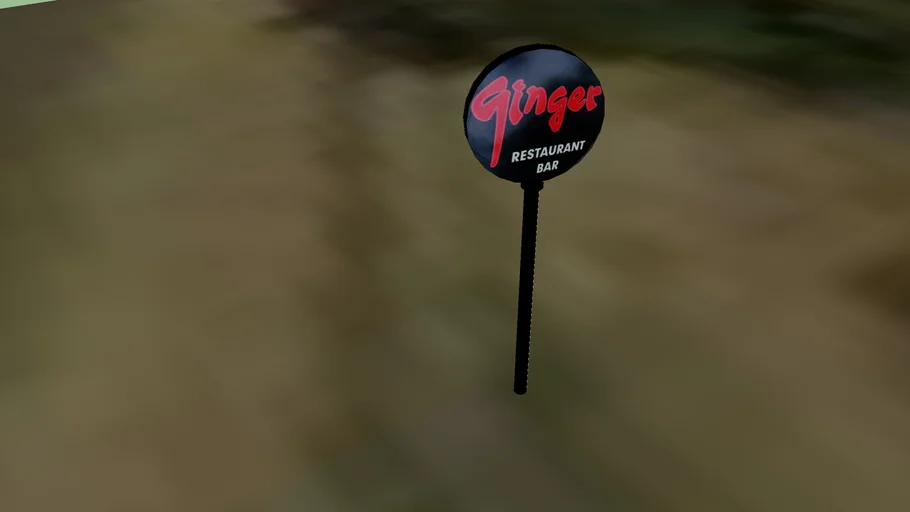 Ginger Restaurant Sign
